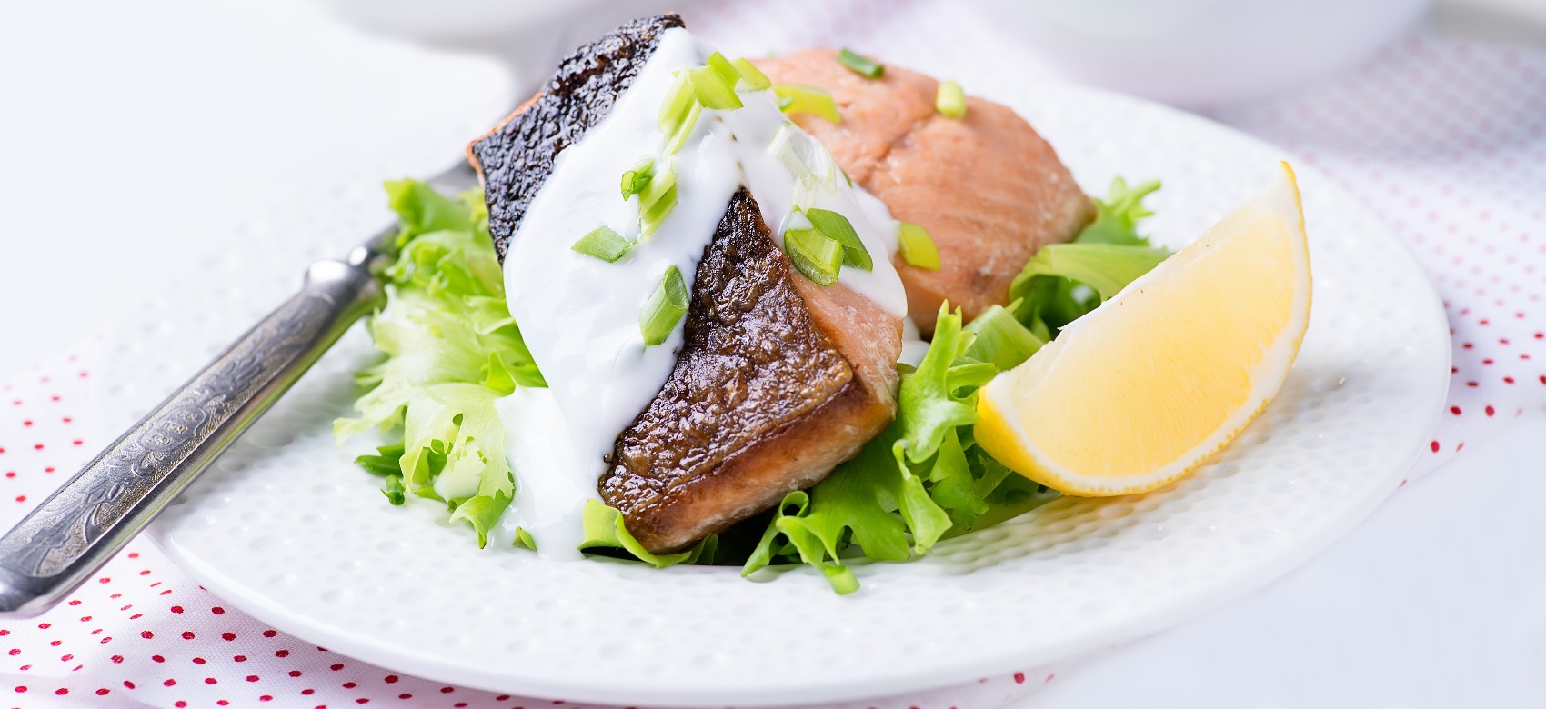 Salmão com Molho de Iogurte Salmão com Molho de Iogurte